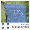 Simple Trending 4, Bar Height Patio Chairs, High Top Patio Chairs, Supports 300 lbs (Blue Fabric) - 2 of 4