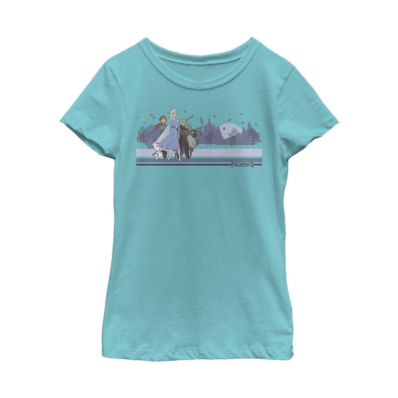 Girl's Frozen 2 Winter Travelers T-Shirt, 1 of 4