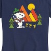 Women's - Peanuts - Retro Snoopy and Woodstock Forest Short Sleeve Graphic T-Shirt - 2 of 4