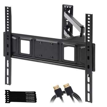 Monoprice Full-Motion Articulating TV Wall Mount Bracket for TVs 32in to 55in, Max Weight 77 lbs, VESA Patterns Up to 400x400, Fits Curved Screens