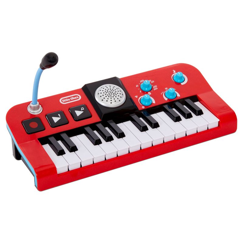 Little Tikes Kids&#39; My Real Jam Keyboard with Microphone and Keyboard Case - Red, 1 of 6
