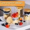 4-Pack 16oz Glass Overnight Oats Jars with Lids, for Pudding & Meal Prep - 4 of 4
