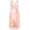 Women's Plus Size Aliya Print Maxi Dress - sunset haze | CITY CHIC - 4 of 4