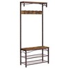 VASAGLE Coat Rack 3-in-1 Hall Tree Rustic Brown - 2 of 4