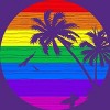 Women's Design By Humans Rainbow Summer By clingcling Racerback Tank Top - 2 of 3