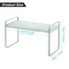 Unique Bargains Bathroom Kitchen Expandable Metal Cabinet Shelf Organizers Racks - 2 of 4