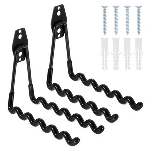 Unique Bargains Heavy Duty Garage Garden Storage Utility J Hooks 7.8" x 6.3" 2 Pcs - 1 of 4