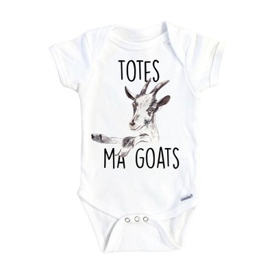 Goat Totes Onesie® Baby Boy Girl Clothes Infant Bodysuit Funny Cute Newborn GS1