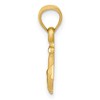 Black Bow Jewelry 14k Yellow Gold Satin Anchor Pendant - 2 of 4