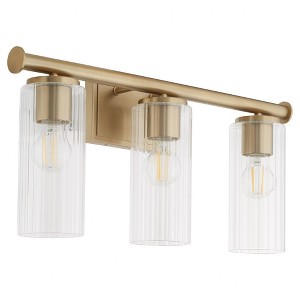Quorum Lighting Mercier 3 - Light Vanity in  Aged Brass - 1 of 1