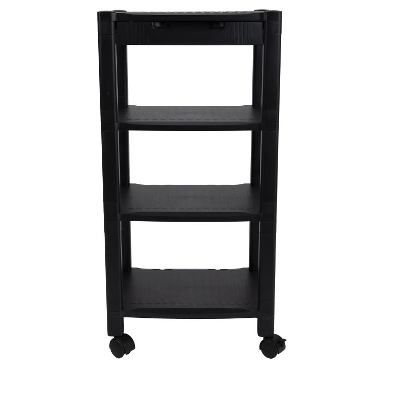Mind Reader 4-Shelf Printer Cart Stand with Wheels and Drawer 40 lb. Capacity, 1 of 6