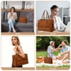 Multi-Functional 16.5 In. Insulated Tote Bag – PU Leather with Adjustable Shoulder Strap, Perfect Gift for Mother's Day, Birthday, Christmas - 3 of 4
