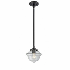 Oxford - 1 Light Stem Hung Mini Pendant In Industrial Style-7.38 Inches Tall and 7.5 Inches Wide - 1 of 1