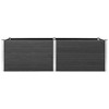 vidaXL Raised Garden/Flower Bed - Gray WPC/Steel, Weather-Resistant, Modern Design, 78.7" x 19.7" x 35.8" - 3 of 4