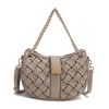 MKF Collection Solari Vegan Leather Women's Shoulder Bag Braided Chain by Mia K - 2 of 4