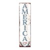 HomeRoots 36" Red White And Blue Americana Wood Welcome Reversible Porch Sign - 4 of 4