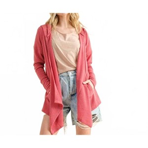 Women's Thermal Hoodie Casual Cardigan - And The Why - 1 of 3