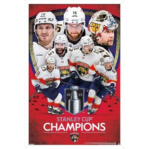Trends International NHL Florida Panthers - 2025 Stanley Cup Champions Framed Wall Poster Prints - 1 of 4