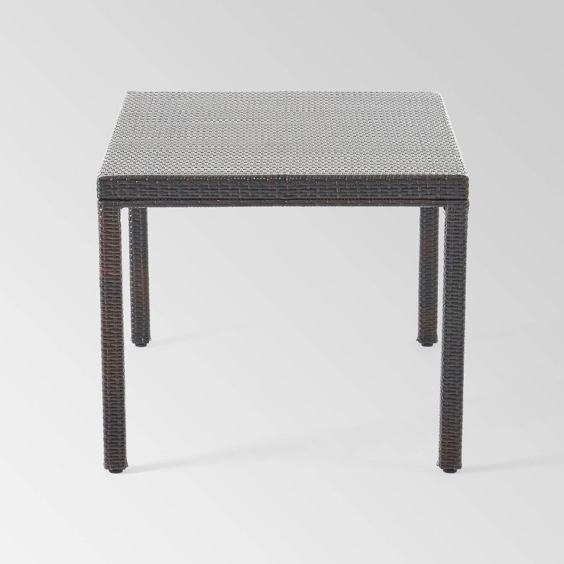 Rhode Island Rectangular Wicker Dining Table - Multibrown - Christopher Knight Home, 6 of 9