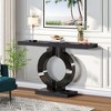 NicBex 31.69" H Modern Mirrored Console Table with O-Shaped Base Sofa Table for Entryway Living Room - 4 of 4