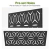 PexFix 72 in. x 47 in. Outdoor Privacy Rectangle Screen Galvanized Steel Panel Divider in Black - 4 of 4