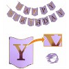 Meant2tobe Happy Birthday Decoration - Purple- 24 Pieces - image 4 of 4