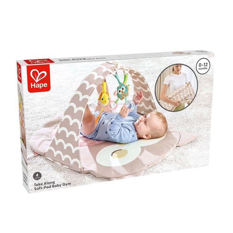 Hape Owl Bed Oscar Baby Playmat: Fabric Material, Animal Icon Pattern, 22.83" Length, 3 of 8