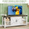TV Stand for 65 Inch TV, 60 Inch Entertainment Center with Storage, Farmhouse TV Console Table with Shelves, Wooden Media Console Cabinet with Doors - 4 of 4