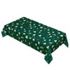 Christmas Table Cloth Rectangle, Waterproof Holiday Xmas Deer Tree Kitchen Farmhouse Oblong Christmas Table Decorations for Dining Party - 2 of 4