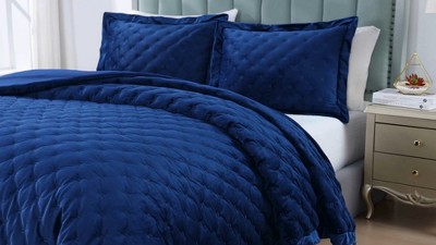 King Dark Brown Velvet Comforter Set with Microfiber Reverse