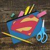 Superman New 52 Shield Logo Makeup Cosmetic Bag Organizer Pouch - 2 of 4