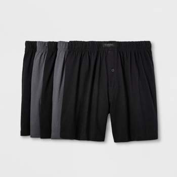 Hanes Premium Men's Stretch Woven Boxer Shorts 4pk - Blue/Green L