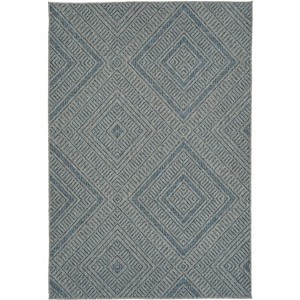 Gulches 5'3" x 7'6" Geometric High-Low Area Rug: Modern Southwestern Style - 1 of 4