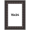 PosterPalooza | 3.5" Wide Ornate Black Picture Frame - UV Acrylic, Foam Board Backing, Hanging Hardware - 2 of 4