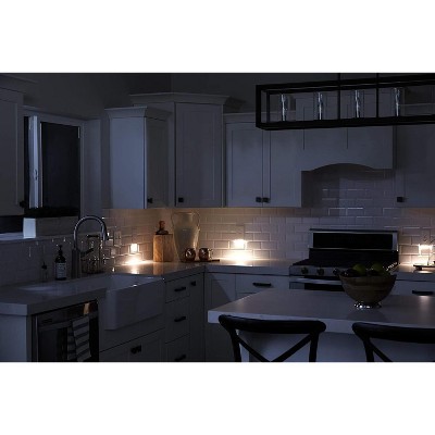 Black GFCI Outlet Cover Plate with LED Night Light