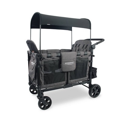 WONDERFOLD W4 Elite Quad Folding Stroller Wagon