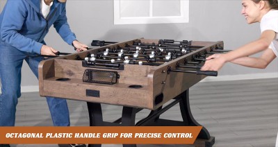 Barrington 58'' Wood and Black Metal Foosball Table