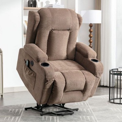 NicBex Power Lift Chair with USB Ports and Pocket Recliner Chair for Elderly Massage Chair with Heating Living Room Chairs