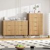 6-Drawer Dresser for Bedroom – Modern Wooden Chest of Drawers with Wide Drawers and Fluted Panel Design - 4 of 4