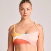 Vitamin A Women's Shoulder Tie Bralette Bikini Top - Multi Stained Glass Print - 3 of 3