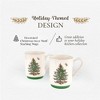 Spode Christmas Tree Stacking Mugs, Set of 2 , 12-Ounce Capacity, Use for Tea and Hot Cocoa, Made of Fine Earthenware - 3 of 4