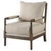 CAVINAS Linen Accent Chair with Spindl Backrest,Legs and Armrests,Cozy Upholstered Living Room Chairs,Reading Chairs for Living Room - 2 of 4