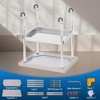 Stainless Steel Table, Heavy Duty Worktable with Adjustable Undershelf and Locking Casters, 2 Tier Metal Prep Table for Kitchen, Restaurant, Garage - 4 of 4