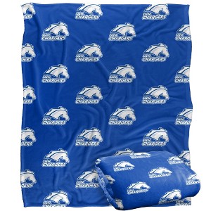 University Of Alabama In Huntsville Logo Pattern Silky 50x60 Blanket, 1 Sided - 1 of 4