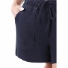 Women's Cotton Drawstring Shorts - ZENANA - 2 of 2