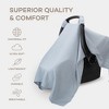 Comfy Cubs Baby Car Seat Cover - Infant Car Seat Cover for Sun with Large Size Car Seat Canopy - 3 of 4