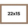 PosterPalooza | Slim Profile Gold Picture Frame - UV Acrylic, Backing Board, Hanging Hardware Included - 2 of 4