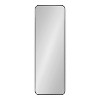Kate and Laurel Zayda Radius Rectangle Framed Wall Mirror, 16x48, Black - 2 of 4