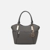 MKF Collection Janise Solid Vegan Leather Tote Bag Purse by Mia K- Charcoal Gray - 2 of 4