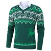 Men's Christmas Sweaters Holiday Reindeer Snowflakes V Neck Jumpers - 2 of 4